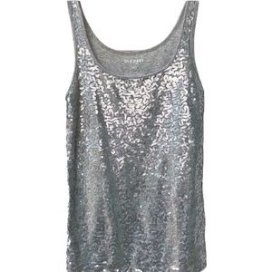 🎉HP🎉Silver Sequin Tank Top
